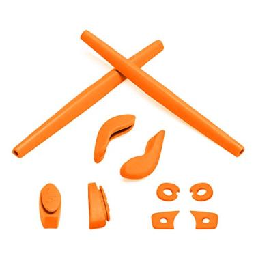 Imagem de Eye Opening Stuff Kits de borracha para substituição e nariz compatíveis com óculos de sol Oakley Juliet - Laranja