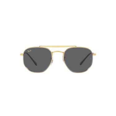 Imagem de Óculos de Sol Ray-Ban The Marshal Ii 0RB3648M 9240B1 Tam 52 / Ouro - Lentes Cinza Escuro