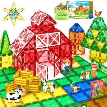 Imagem de Magnetic Tiles Toys Matchtiles Animals w/ Farm 44 unidades por mais de