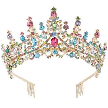 Imagem de Tiara COCIDE coroa strass de cristal para mulheres e meninas