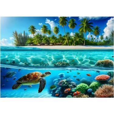 Imagem de Quebra-cabeça Sutinban Sea Turtle 1000 peças para adultos 70cmX50cm