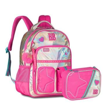 Imagem de Kit Mochila Escolar Estojo Box Rebecca Bonbon Original Clio - Clio Sty