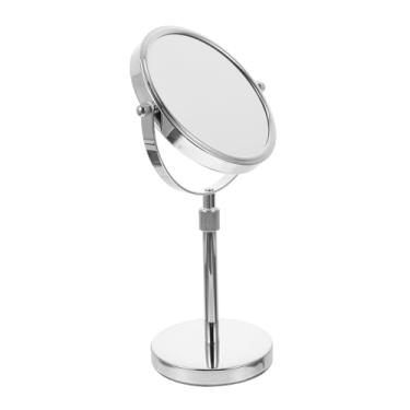 Imagem de TLTDSMY Espelho de maquiagem giratório de mesa espelho de maquiagem espelho de maquiagem espelho portátil espelho de vaidade redondo espelho de vaidade portátil espelho de mesa lupa de mesa para girar