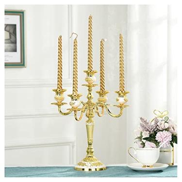 Imagem de Castiçal votivo de metal castiçal de mesa castiçal casamento igreja família decoração de férias decoração de sala de jantar