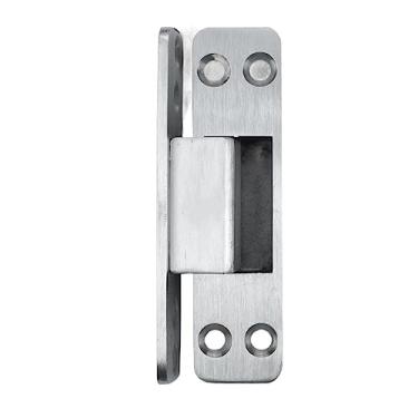 Imagem de Dobradiça de porta invisível dobradiça oculta de aço inoxidável resistente para quarto porta de madeira dobradiça aberta e engrossada ferragens para móveis 1 peça (A1-10 cm)