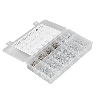 Imagem de Generic Braçadeira de Tubo de Mangueira de Mola, 250 Peças Galvanizado Azul Branco Zinco Leve Braçadeira de Mangueira de Irrigação de Fio Duplo Anticorrosão para Carro para Agricultura