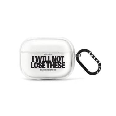 Imagem de CASETiFY Capa Impact Airpods Pro (3ª) com anel - I Will NOT Lose These da Okiden - Frost