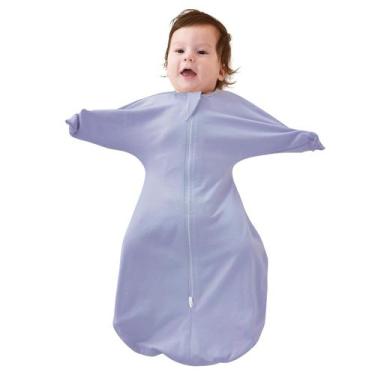 Imagem de Saco de dormir de algodão Baby Transitional Swaddle ZIGJOY de 0,5 tog