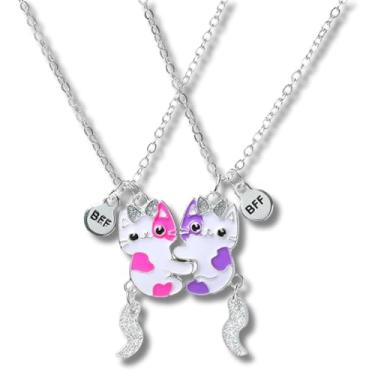 Imagem de Colar Melhores Amigas Best Friends Amizade Gatinhos Bff Par