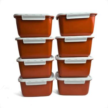 Imagem de Kit Pote Hermeticos 20 Marmitas Fitnesse Porta Alimentos 1L Tampa com 