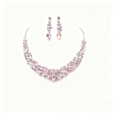 Imagem de Ranfare Conjunto de 3 peças de coroa de rainha barroca, brincos de tiara, colar, tiara de cristal, tiaras e coroas, Strass, Strass