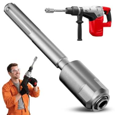 Imagem de Adaptador SDS Max para SDS Plus, adaptador de broca de martelo rotativo de aço cromado 40 - haste conversor para ferramentas SDS-Max para SDS-Plus, extensão de broca profissional