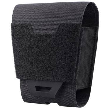 Imagem de Bolsa para algemas Molle, bolsa de algemas de liberação rápida para algemas, suporte de punho para cinto de serviço/colete de polícia, estojo de punho adequado para algemas rígidas dobráveis