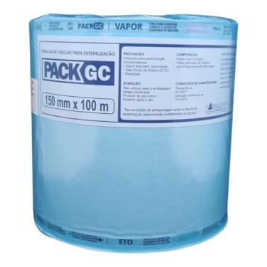 Imagem de Rolo para Esterilização em Autoclave, 25 cm x 100 m, Papel Grau para Alicate e Instrumentos