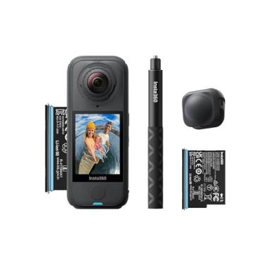 Imagem de Insta360 Pacote X4 Air Starter | Câmera de ação 8K 360 mais leve para aventuras épicas | para viagens, esportes e vlogging | Vídeos suaves, estáveis e fáceis de editar a qualquer hora, em qualquer