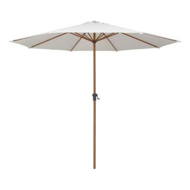 Imagem de Ombrelone Central De Aluminio 2,5x3x3m Branco - Brazil Home Living