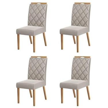 Imagem de Kit 4 Cadeiras para Sala de Jantar Wood Viena - M DECOR MOVEIS E ACESS