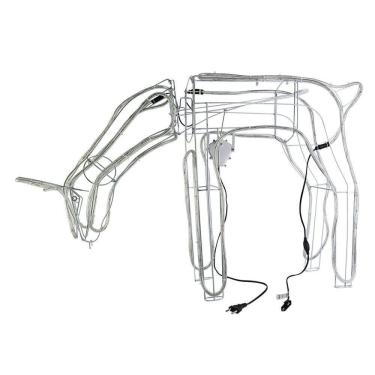 Imagem de Decoração Natalina de LED Rena Mangueira Branco Frio com Movimento 110V para Ambientes...