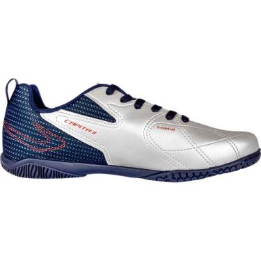 Imagem de Chuteira futsal topper capita ii, Branco, Azul, 41