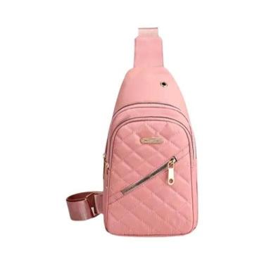 Imagem de Bolsa de Ombro e Peitoral Bordada para Senhoras - Tecido Composto - Ma