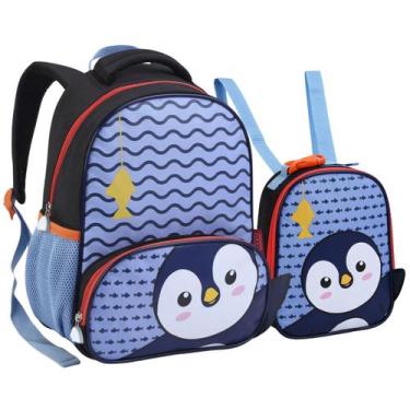 Imagem de Kit Mochila Pequena E Lancheira Térmica Infantil Escola Creche 0 a 4 A