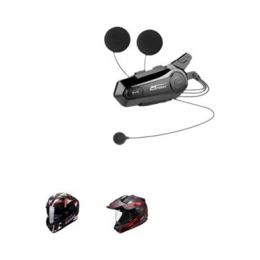 Imagem de Intercomunicador Bluetooth Para Capacete De Moto, Headset Sem Fio De 1