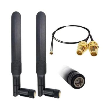 Imagem de Antenas De Banda Dupla 8dBi 2.4GHz 5.8GHz RP-SMA SMA Para Cartão De Ro