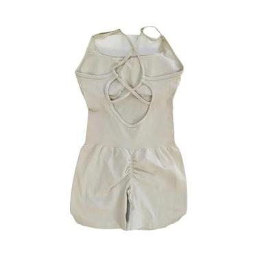 Imagem de Macacão Feminino Slim-Fit Sem Costura Para Yoga, Secagem Rápida E Resp