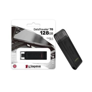 Imagem de Pen Drive 128gb Kingston Datatraveler DT70 USB-C 3.2 Type C