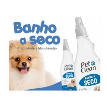 Imagem de Shampoo Para Cachorro E Gato Banho A Seco Pet Clean Limpeza Animal Cão