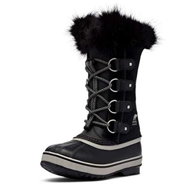 Imagem de Sorel - Youth Joan of Arctic Waterproof Winter Boot for Kids, Black/Dove, 7 M US
