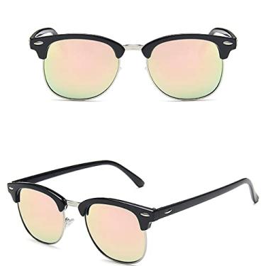 Imagem de Sunglasses Women Popular Retro Men Summer Style Sun Glasses,08 Black,Pink,china
