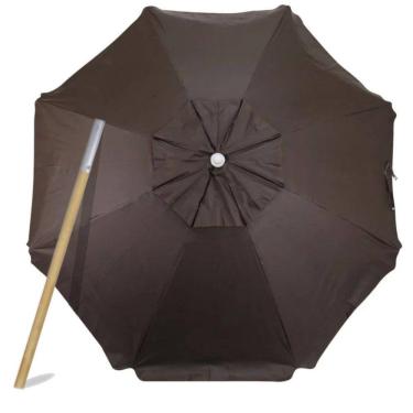 Imagem de Guarda Sol Reforçado Praia Madeira E Bagum 1,8m De Qualidade