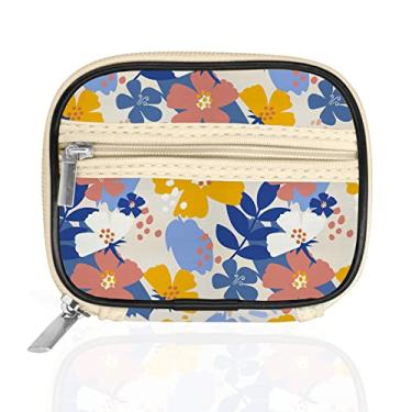 Imagem de Serfeymi Estojo organizador de comprimidos de viagem para bolsa com caixa de comprimidos semanal removível para medicamentos, vitaminas, suplementos, estojo de comprimidos anticoncepcionais moderno organizador de medicamentos para viagem - Bloom 02