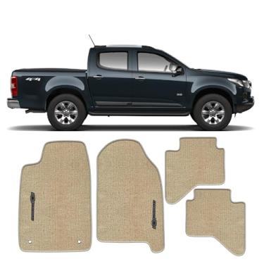 Imagem de Jogo De Tapetes Camionete S10 Ano 2012 A 2015 Em Carpete 7mm (Bege, 2012 a 2015)