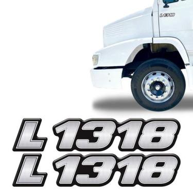 Imagem de Kit Emblemas L 1318 Mercedes Benz Lateral Modelo Original - SPORTINOX