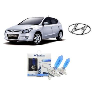 Imagem de Par de Lampadas Halogenas Super Branca Farol Baixo H7 com 8500K para H