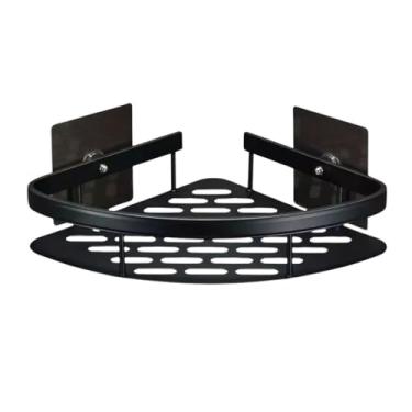 Imagem de Suporte de Metal Cantoneira Adesivo para Parede, Organizador de Shampoo para Banheiro, Prateleira de Alumínio