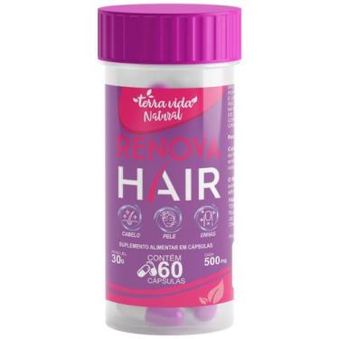 Imagem de Auxilia No Crescimento Renova Hair - Cabelo, Pele E Unhas Com Biotina 