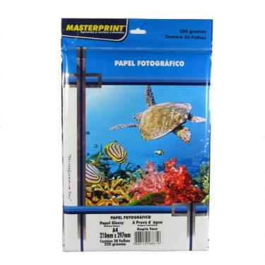 Imagem de Papel Fotográfico Dupla Face Masterprint A4 220g 20 Folhas