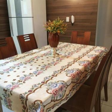 Imagem de 05 Toalhas De Mesa Estampada 2,00 m x 1,40 m Para 6 Cadeiras Retangula