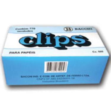 Imagem de Clips Galvanizado AÇO 2 - 1100 Unidades - Bacchi