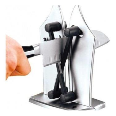 Imagem de Amolador afiador facas laminas Tesoura Corte amola cozinha - ZEM