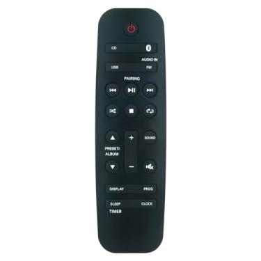 Imagem de Controle remoto de substituição adequado para Philips Micro Music Audio System BTM2460 BTB3370 BTM2312 MCM2350 BTM2460W BTM3360 BTB2370 BTM2312 BTM2450 BTM1360 BTB1370 BTM2360 BM50 BM60 cm