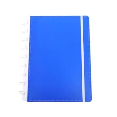 Imagem de Caderno de Disco 10 Matérias Capa Dura Escolar Infinito Sistema Inteligente Coleção Color Clássico - Azul Nobre (MÉDIO - Colegial)