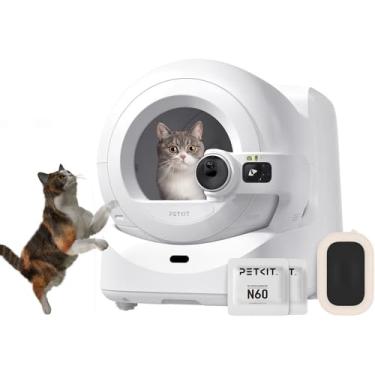 Imagem de PET~KIT PUROBOT Ultra Câmera AI Caixa de Areia para Gatos, Caixa de Areia Autolimpante Controle de Aplicativo WiFi 2.4G&5G