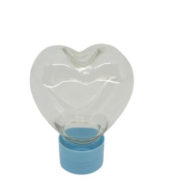 Imagem de 50 Mini Baleiro Coração 50ml - Lembrancinha - Tubete (Azul bb)