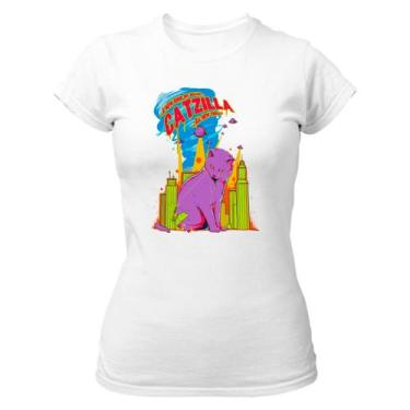 Imagem de Camiseta Baby Look  Catzilla o gato Godzilla - Alearts, G
