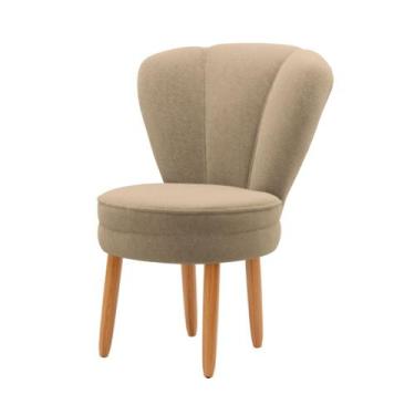 Imagem de Poltrona para Sala de Jantar Decorativa Tecido Veludo Reforçada - MOBL