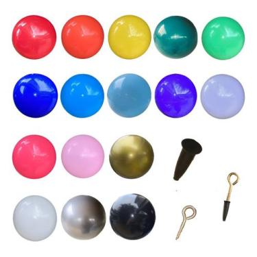 Imagem de 10 Bola Bolão De Vinil Lisa 37cm Decoração Festa Atacado - Central do 